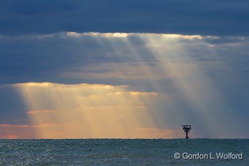 Gulf Sunrays_43108.jpg - Photographed along the Gulf coast from Mustang Island near Corpus Christi, Texas, USA.